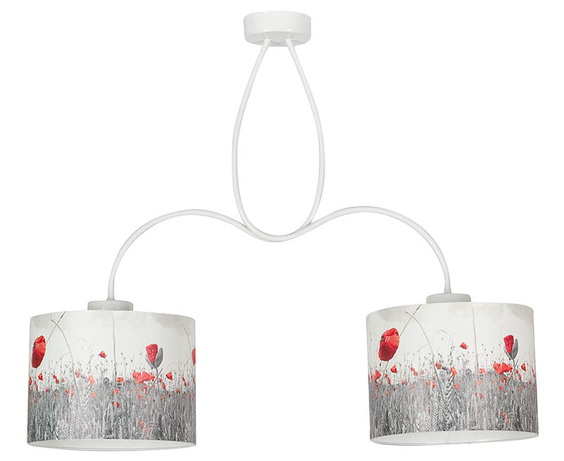 Lampa abażurowa w maki. Fot. Sigma Lampy
